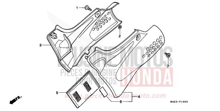 SEITENABDECKUNG (1) von SLR PEARL SHINING YELLOW (Y124) von 1997