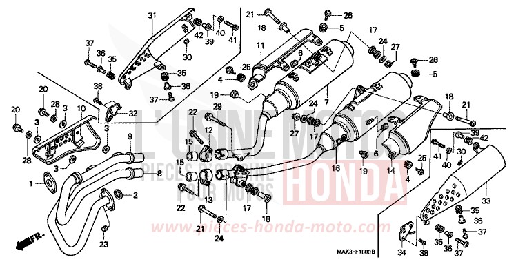 ABGAS-SCHALLDAEMPFER von SLR PEARL SHINING YELLOW (Y124) von 1997