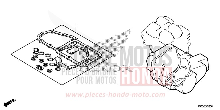 DICHTUNG SATZ B von Rebell MAT JEANS BLUE MATALLIC (PB417) von 2022