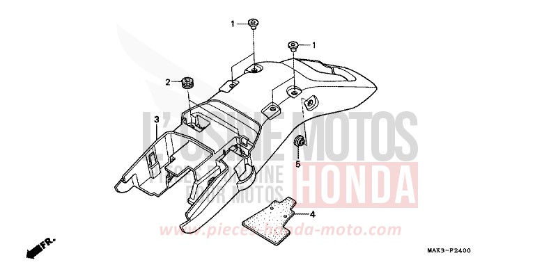 KOTFLUEGEL, HINTEN (1) von SLR SPARKLING RED (R127) von 1997