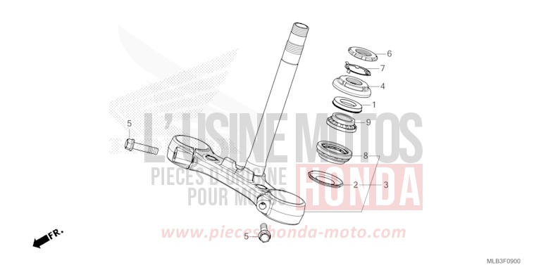 LENKSCHAFT von CB750A GRAPHITE BLACK (NHB01) von 2023