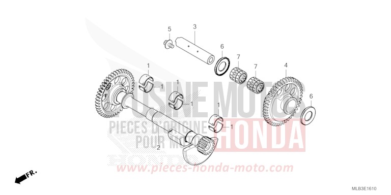 AUSGLEICHSWELLE von CB750A PEARL GLARE WHITE (NHB53) von 2023