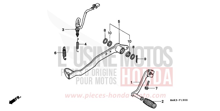PEDAL von SLR BEAK YELLOW (Y132) von 1998
