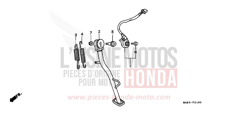STAENDER von SLR BEAK YELLOW (Y132) von 1998