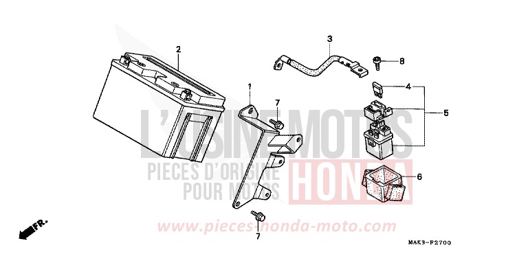 BATTERIE von SLR BEAK YELLOW (Y132) von 1998