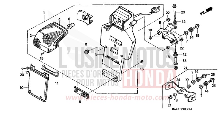 HECKLEUCHTE von SLR SCHWARZ (NH1) von 1998