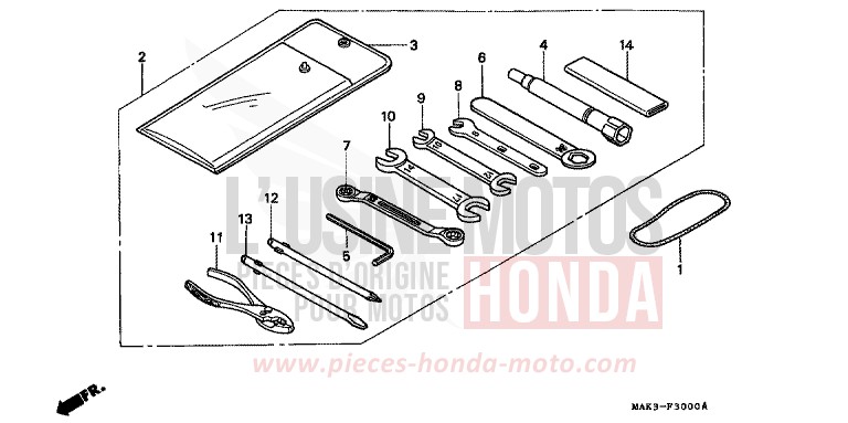 WERKZEUGE von SLR CORSA GREEN (G163) von 1998