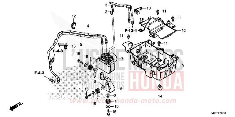 ABS-MODULATOR/ABLAGE (2) von CBR650F SWORD SILVER METALLIC (NHA95) von 2017