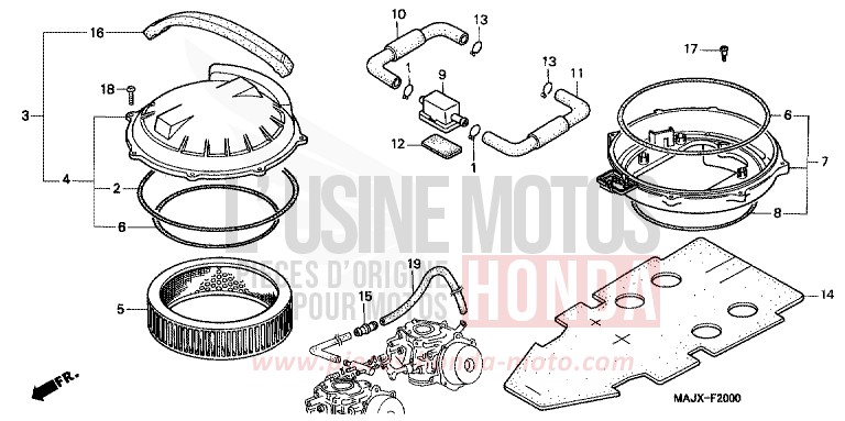 LUFTFILTER von Pan-European CANDY GRACEFUL RED-U (R151) von 2000