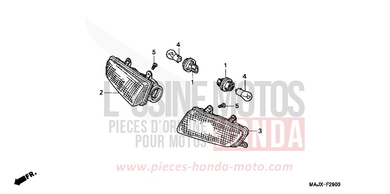 BLINKER von Pan-European MIDDY BLUE METTALIC (B162) von 2000