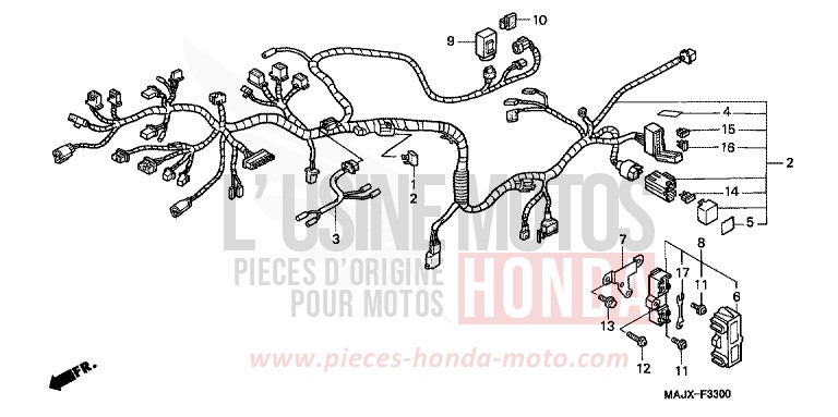 KABELBAUM (ST1100) von Pan-European MIDDY BLUE METTALIC (B162) von 2000