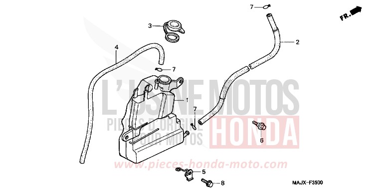 RESERVETANK (ST1100) von Pan-European MIDDY BLUE METTALIC (B162) von 2000