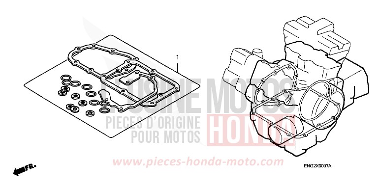 DICHTUNG SATZ B von VFR800F ITALIAN RED (R157) von 1998