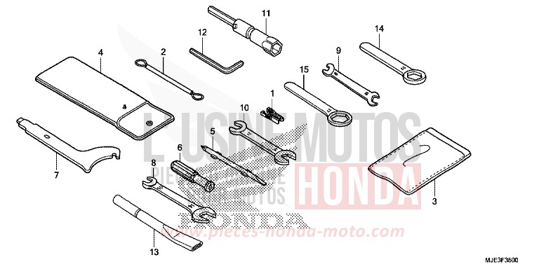 WERKZEUG von CBR650F SWORD SILVER METALLIC (NHA95) von 2017