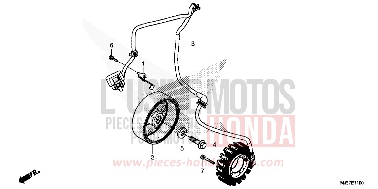 GENERATOR von CBR650F GRAND PRIX RED (R380) von 2018