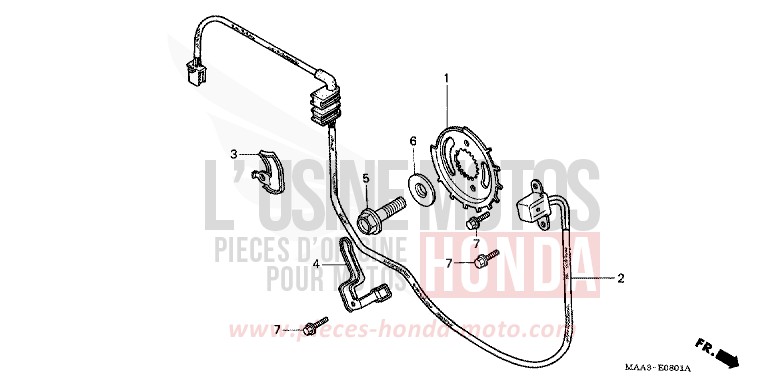 IMPULSGEBER (VT1100CV/CW/C2V/C2W) von Shadow PEARL HOD ROD YELLOW (Y130A) von 1997
