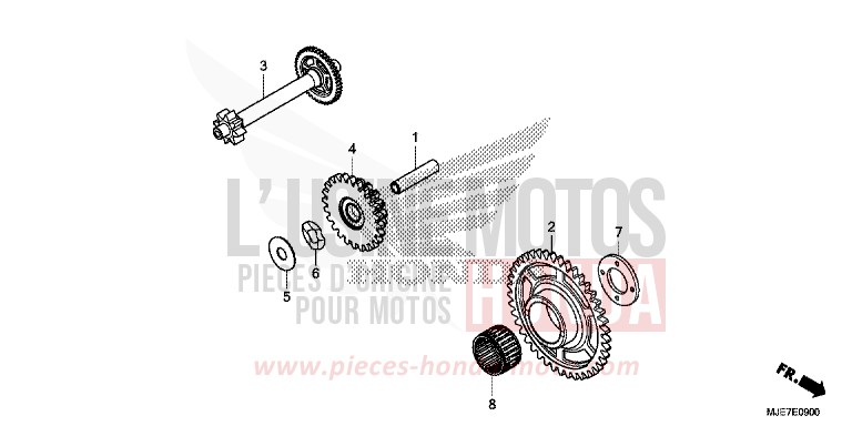 ANLASSER-ANTRIEBSZAHNRAD von CBR650F MAT GUNPOWDER BLACK METALLIC (NH436) von 2018