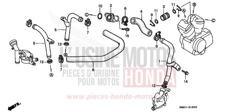 WASSERROHR von Shadow REARL SEDONA RED (R223) von 1999