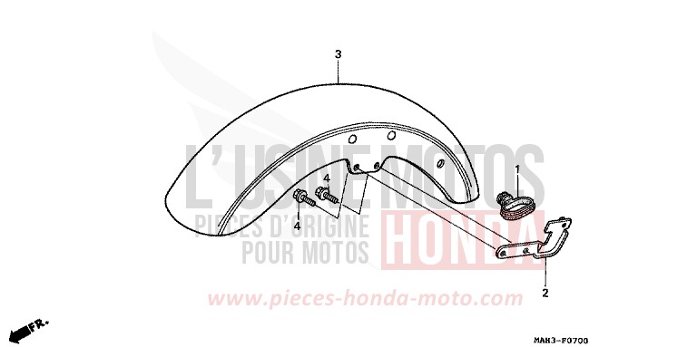 KOTFLUEGEL, VORNE von Shadow REARL SEDONA RED (R223) von 1999