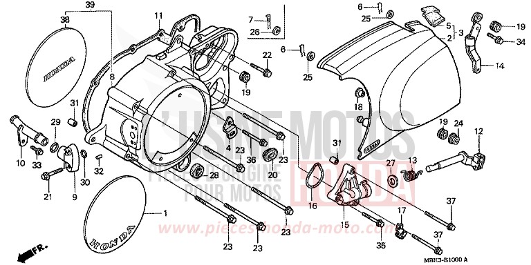 KURBELGEHAEUSEDECKEL, L. von Shadow SCHWARZ (NH1K) von 1998