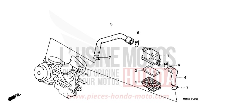 ZUSATZ-LUFTFILTER von Shadow PEARL SONOMA GREEN (G159A) von 1998