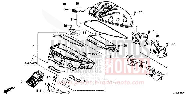 LUFTFILTER von CBR650F PEARL METALLOID WHITE (NHA96) von 2018