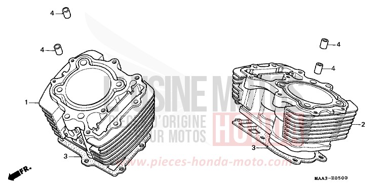 ZYLINDER (VT1100CS/CT) von Shadow PEARL ATLANTIS BLUE (B142AA) von 1995