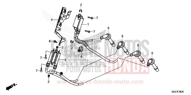 ZUENDSPULE von CBR650F PEARL METALLOID WHITE (NHA96) von 2018