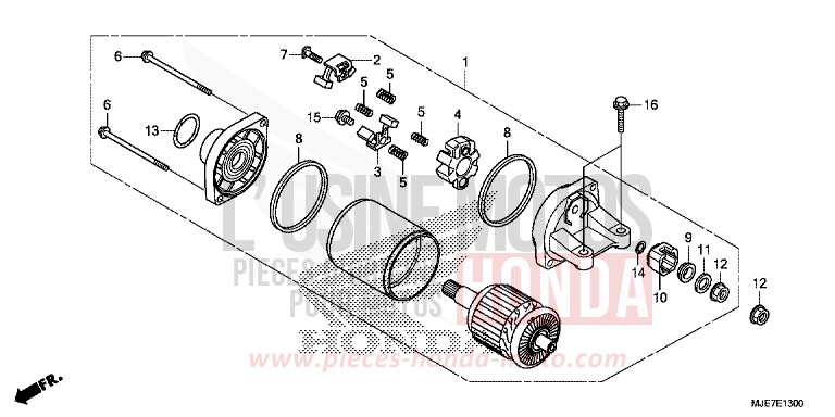 ANLASSER von CBR650F SWORD SILVER METALLIC (NHA95) von 2018