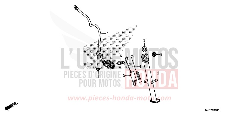 SEITENSTAENDER von CBR650F SWORD SILVER METALLIC (NHA95) von 2018