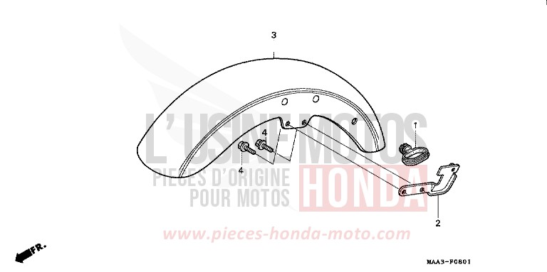 KOTFLUEGEL, VORNE (VT1100C2) von Shadow PEARL ROYAL MAGENTA (RP151A) von 1996