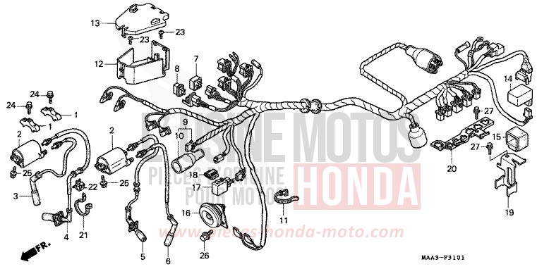 KABELBAUM (VT1100C2) von Shadow REARL SEDONA RED (R223Q) von 1997
