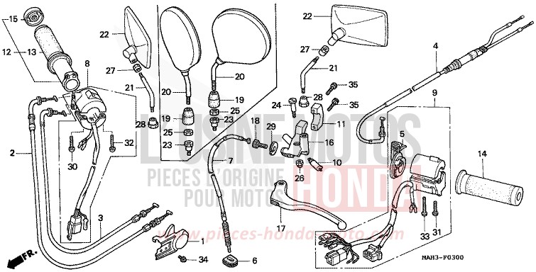 SCHALTER/KABEL von Shadow REARL SEDONA RED (R223) von 1999