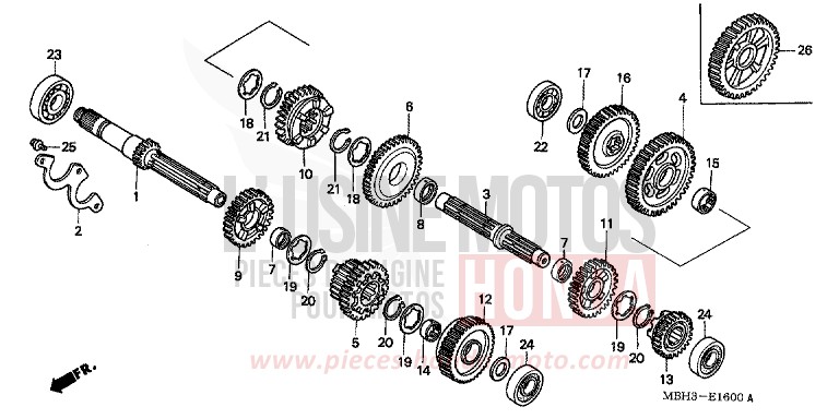 GETRIEBE von Shadow SCHWARZ (NH1K) von 1998