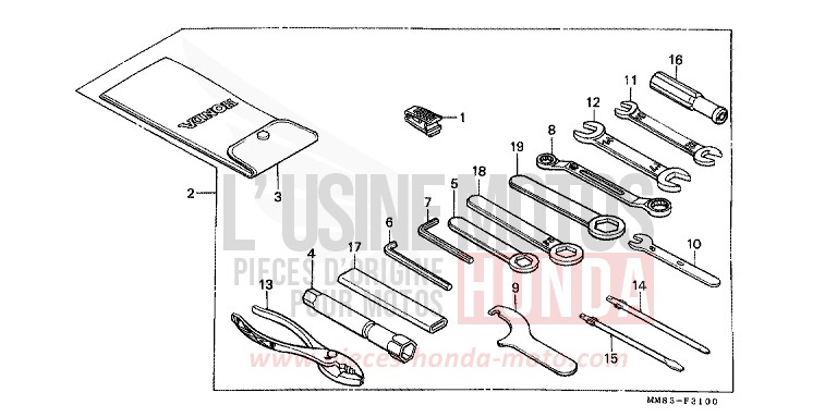 WERKZEUGE von Shadow PEARL ATLANTIS BLUE (B142AA) von 1994