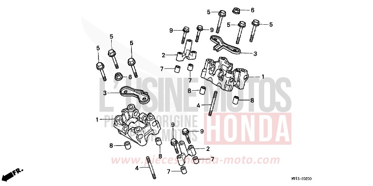 NOCKENWELLENHALTER von Shadow CANDY GLORY RED-U (R101) von 1993