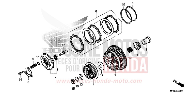 KUPPLUNG von CBR650R MAT GUNPOWDER BLACK METALLIC (NH436) von 2019