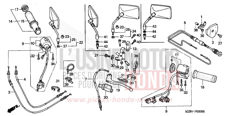 SCHALTER/KABEL (1) von Shadow SCHWARZ (NH1H) von 1997
