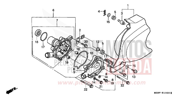 WASSERPUMPE von Shadow SCHWARZ (NH1) von 1998