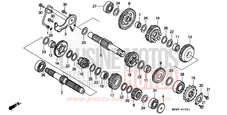 GETRIEBE (2) von Shadow CANDY GLORY RED-U (R101) von 1998