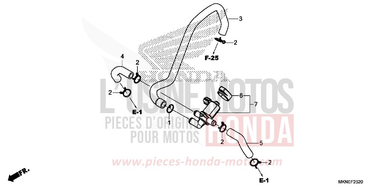 LUFTEINSPRITZ-STEUERVENTIL von CBR650R GRAND PRIX RED (R380) von 2019