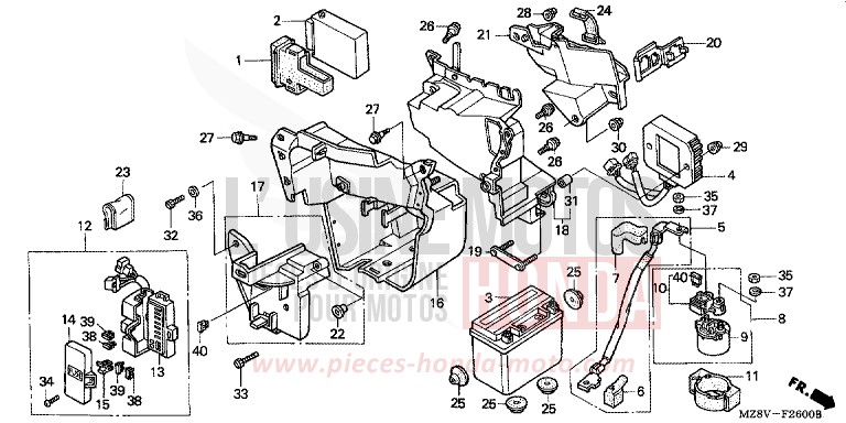BATTERIE von Shadow PEARL SIERRA GREEN (G156) von 1998