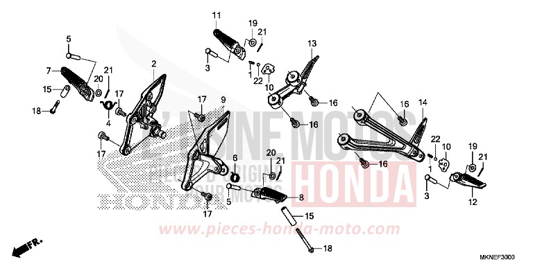 STUFE von CBR650R GRAND PRIX RED (R380) von 2019