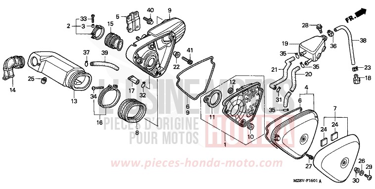 LUFTFILTER (2) von Shadow SCHWARZ (NH1) von 1999