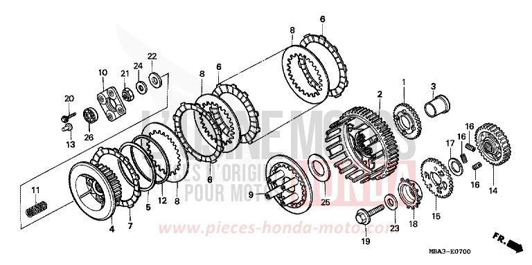 KUPPLUNG von Shadow SCHWARZ (NH1) von 1997