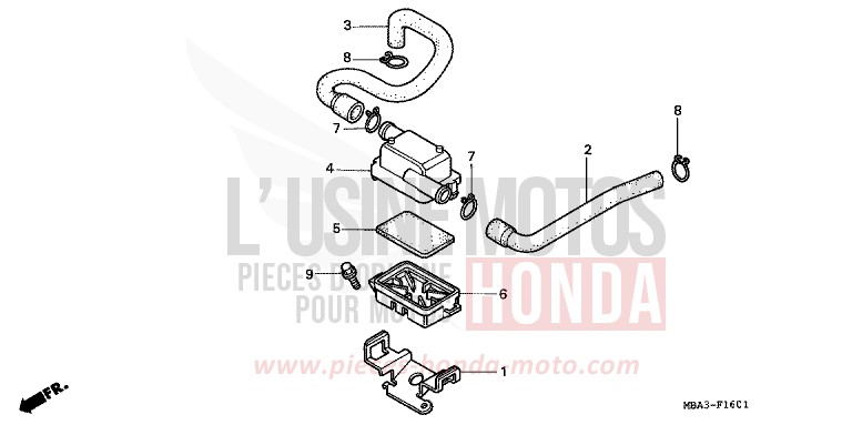 ZUSATZ-LUFTFILTER von Shadow SCHWARZ (NH1) von 1997