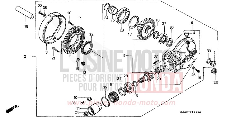 ANTRIEBSZAHNRAD von Shadow SCHWARZ (NH1G) von 1995