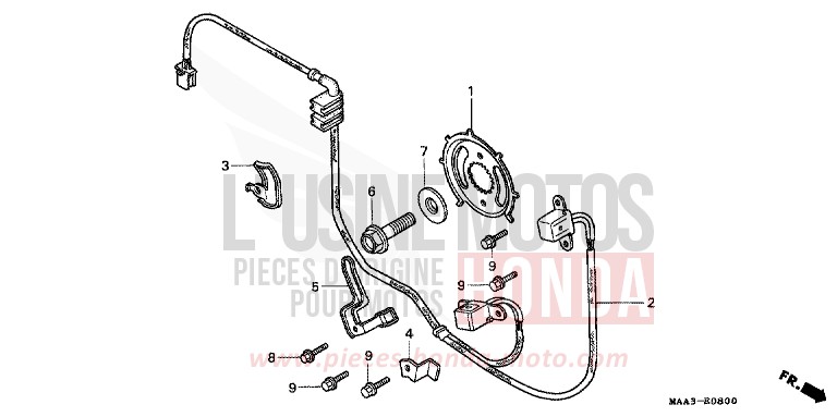 IMPULSGEBER (VT1100CS/CT/C2S/C2T) von Shadow SCHWARZ (NH1K) von 1996