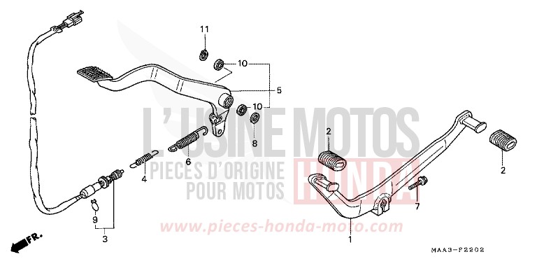 PEDAL (VT1100C2) von Shadow SCHWARZ (NH1K) von 1996