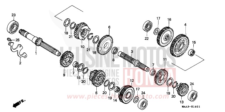 GETRIEBE von Shadow PEARL HOD ROD YELLOW (Y130A) von 1997